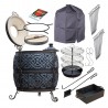 Isolierter Tandoor aus Schamottton – Lehmofen 285 kg kaufen | Komplett-Set mit Zubehör
