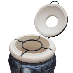 Tandoor Batur Schwarz, Tandyr, Tanur, Keramik Ofen