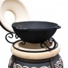 Tandoor pot adapter for wok, casserole dish & kazan