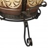 Wrought iron tandoor stand (base), round, heavy-duty