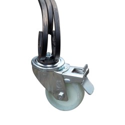 Передвижная подставка для тандыра на колесах – кованое железо, сверхпрочная.