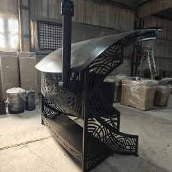 The "Altron" barbecue complex is a barbecue with a stove for a cauldron and a sink.