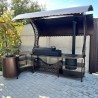 Barbecue area with "Aladdin" stove