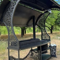 Premium-Grill mit Dach und...