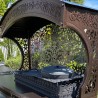 "Tamerlan" grill for gazebo installation, terrace grill under a canopy.