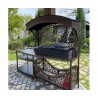 "Tamerlan" grill for gazebo installation, terrace grill under a canopy.