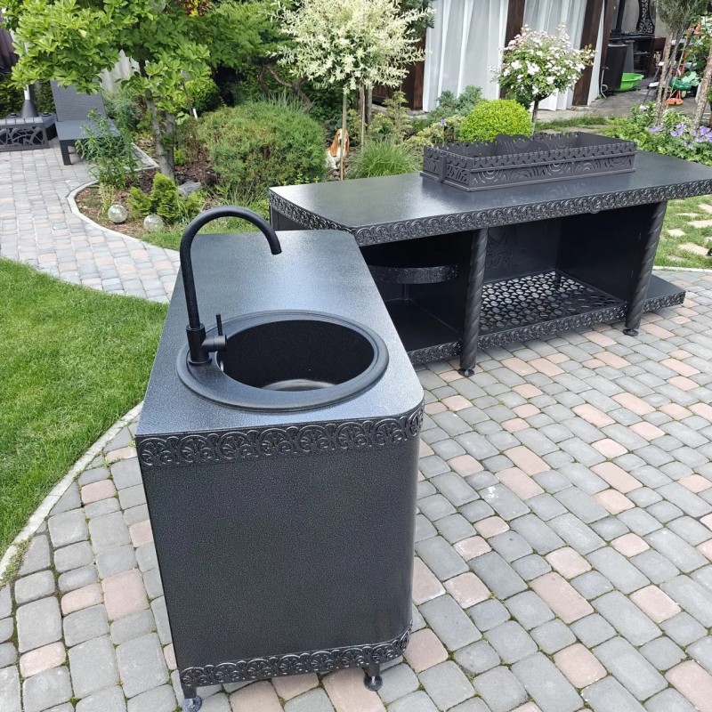 Grillset „Zeus“, Grilltisch für die Terrasse