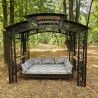 Gartenschaukelbett „Venedig“, Pergolaschaukel mit Kissen