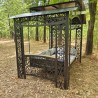 Garden swing bed "Venice", pergola swing with cushions