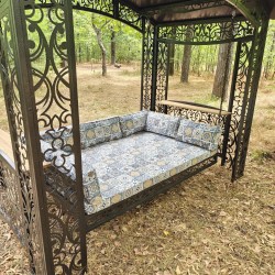 Garden swing bed "Venice", pergola swing with cushions