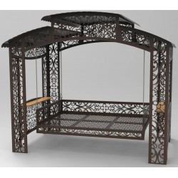 Garden swing bed "Venice", pergola swing with cushions