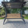 Garden swing "Dubai", powder-coated, seat base material - oak