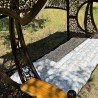 Garden swing "Emir" (with a soft part), seat base material - metal