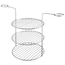 3-stufiger Grillrost aus Edelstahl für Tandoor Ø 29 cm – Mehrere Gerichte gleichzeitig grillen