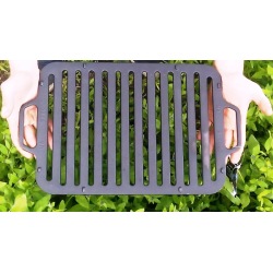 Gusseisen Grillrost 36×26 cm  Massiv 7 mm  BBQ Rost für Mangal & Grill