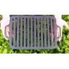 Gusseisen Grillrost 36×26 cm  Massiv 7 mm  BBQ Rost für Mangal & Grill