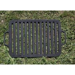 Чугунная решётка-гриль 36×26 см массивная для мангала и BBQ