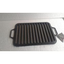 Чугунная решётка-гриль 36×26 см массивная для мангала и BBQ