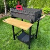 Mangal BBQ Vostok aus 4 mm Stahl – Premium Schaschlikgrill mit BBQ Deckel, Kazan Halter & 12 Spießen