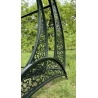 Luxuriöse Gartenschaukel aus Metall mit Überdachung und Schlaffunktion