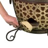Luftregulierung und Ascheklappe des Lyrin24 Grand Tandyr Marakesch Tandoor Lehmofens