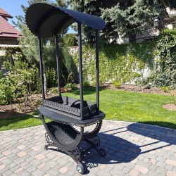 Mangal Samarkand 4 mm mit Dach | 17 Spieße | Lyrin24