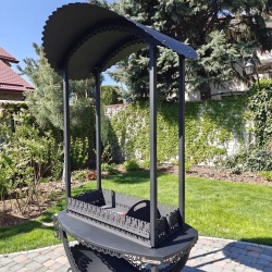 Mangal Samarkand 4 mm mit Dach | 17 Spieße | Lyrin24