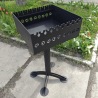 Kompakter Mangal 3 mm mit Grillrost & 8 Spießen | Lyrin24