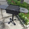 Kompakter Mangal 3 mm mit Grillrost & 8 Spießen | Lyrin24