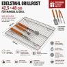 Grillrost Edelstahl 42,5×48 cm für Mangal & Grill | Lyrin24