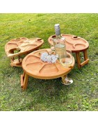 Wine Table, Wooden Serving Board & Kids Plate – Handmade Gift Ideas